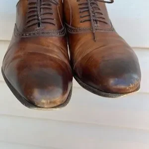 Gucci | Shoes | Gucci Lace Up Burnished Toe Leather Oxfords  display picture 2